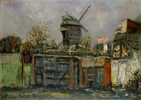 モーリス・ユトリロ《ムーラン・ド・ラ・ガレット》1910年頃 油彩・厚紙 ポーラ美術館