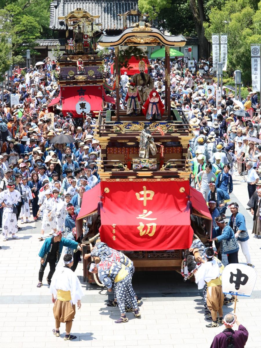 徳川園山車揃え