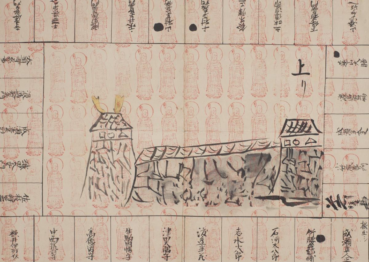 尾張家臣双六　徳川慶臧(尾張家13代)筆