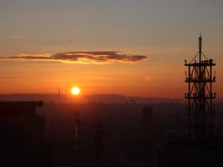 名古屋テレビ塔からの日の出