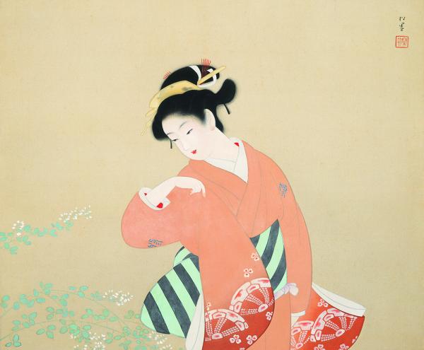 上村松園「松園」1943年頃 古川美術館蔵