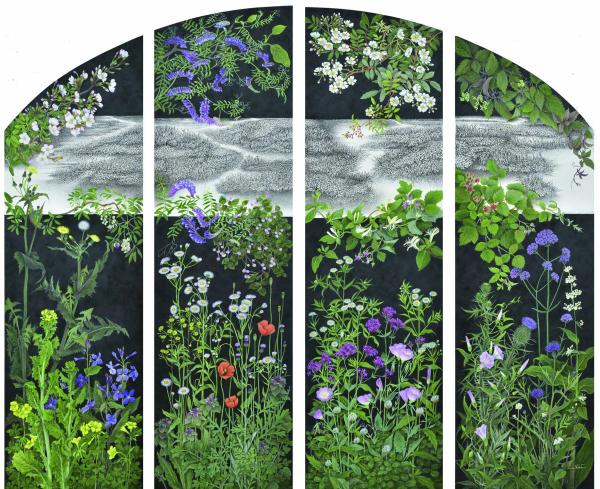 山本澄江「MY LANDSCAPE 祈りの道―野の花物語　いのち華やぐ季―」2024年