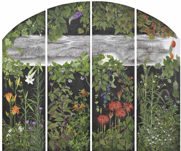 山本澄江「MY LANDSCAPE 祈りの道―野の花物語　いのち実る季―」2025年