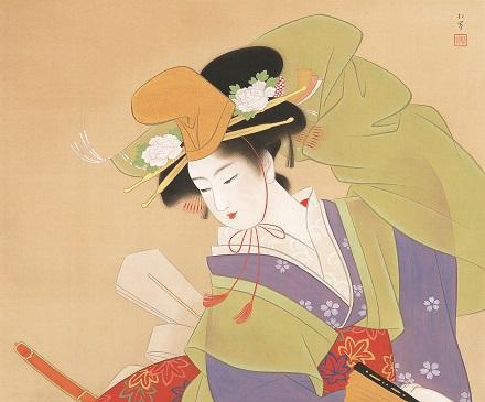 上村松園《男舞之図》昭和13年(1938)頃 名都美術館