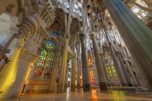 サグラダ・ファミリア聖堂内観 © Fundació Junta Constructora del Temple Expiatori de la Sagrada Família