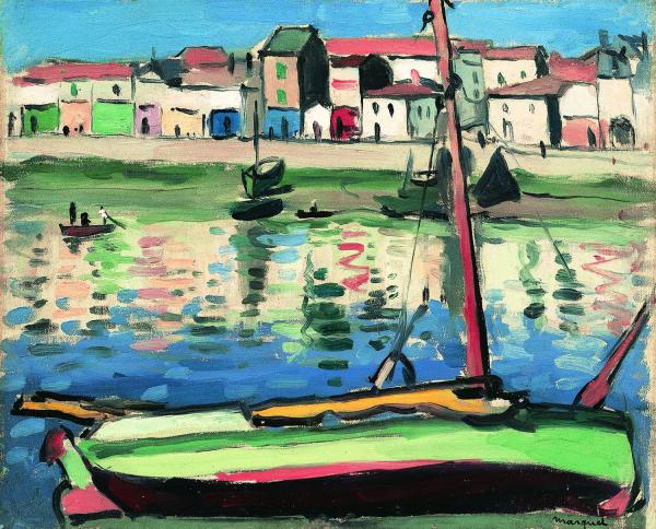 アルベール・マルケ《ラ・ショームの家並み》1921年