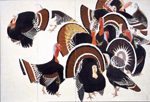 市野亨「七彩鳥」1942年 古川美術館蔵