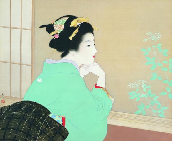 上村松園 わか葉 没後五十年記念 版画 版画 「わか葉」 | ｜正光画廊