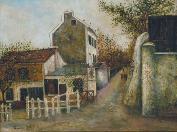 モーリス・ユトリロ《ラパン・アジール》1913年頃 油彩・キャンヴァス 名古屋市美術館
