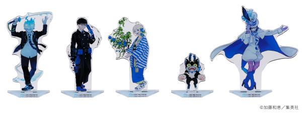 アクリルスタンド【キービジュアル】憐、雪男、しえみ・・・各1,650円/クロ・・・1,100円/メフィスト・・・1,760円