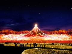 名花之里 照明 “著名的富士山”