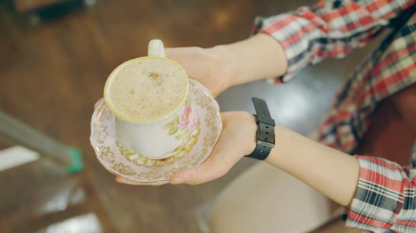 咖啡廳杜鵑花