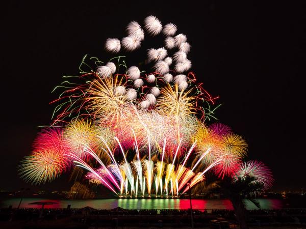 ISOGAI Fireworks Theater in Port of Nagoya