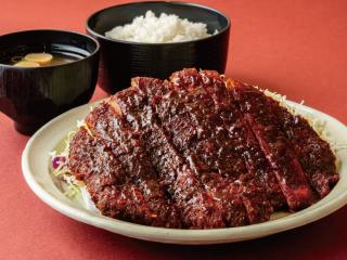 ジャンボ味噌ロースカツ定食