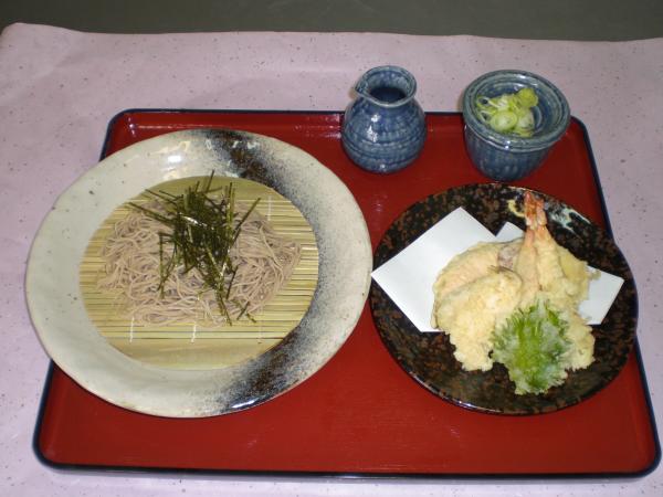 Tempura soba noodles