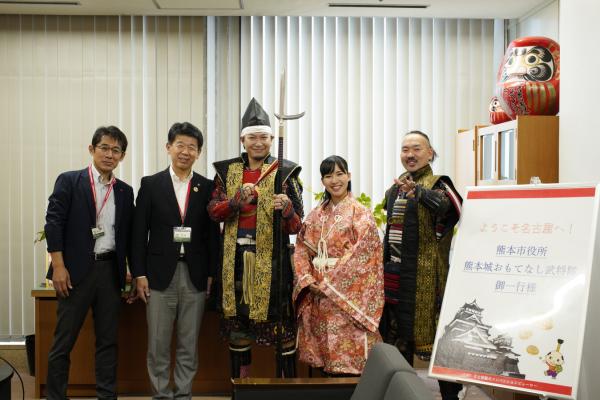 23年度熊本城おもてなし武将隊表敬訪問