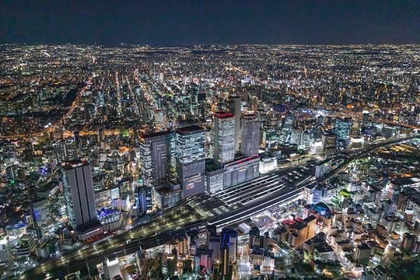 名古屋コンシェルジュフォトライブラリー　名古屋駅前空撮画像