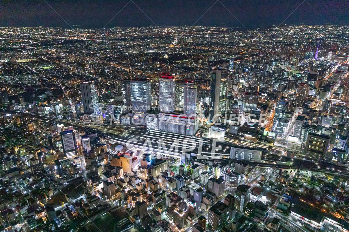 16.名駅空撮夜10_2021