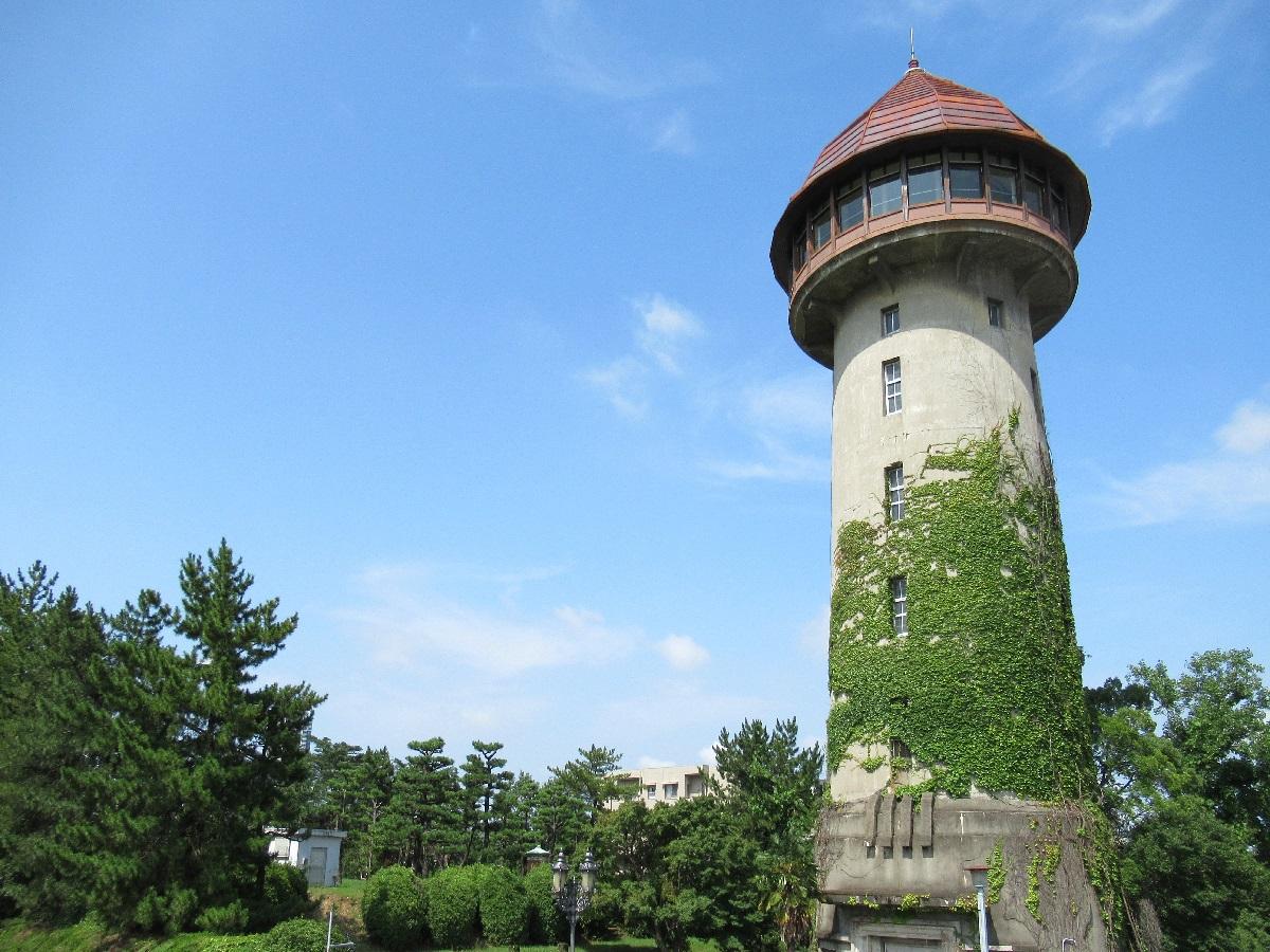 The Higashiyama Water Supply Tower.