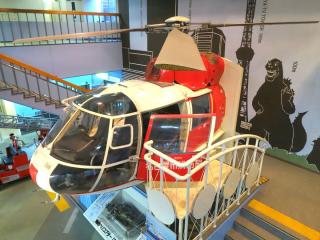 名古屋市港防災センター　消防ヘリコプター