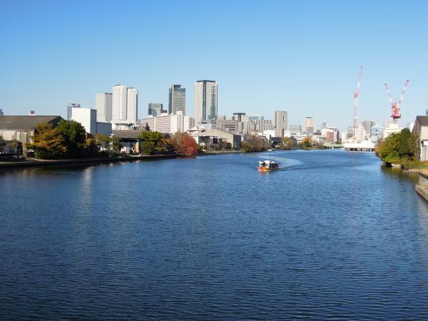 現在の中川運河の風景（長良橋より）