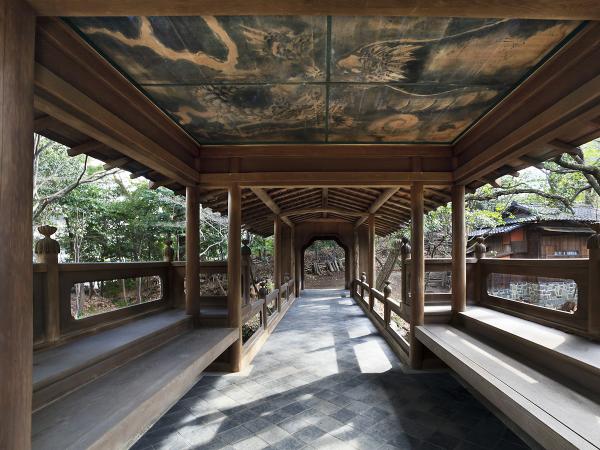 North Garden Hakuun Bridge and Dragon Painting by Hirotami