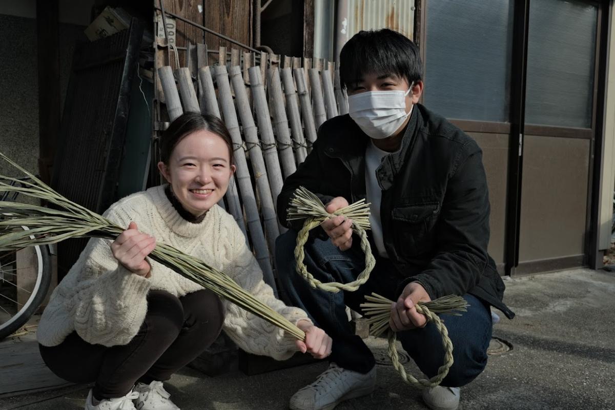 新年を祝う！ヒフミヨイ農園マコモしめ縄づくりツアー