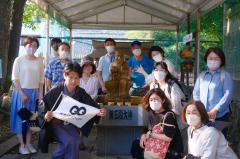 【妖怪・鹽竈神社】柄杓でお皿に水をかける珍体験！水運の街に根付く「河童伝説」を紐解く！なごや妖怪まち歩きツアー